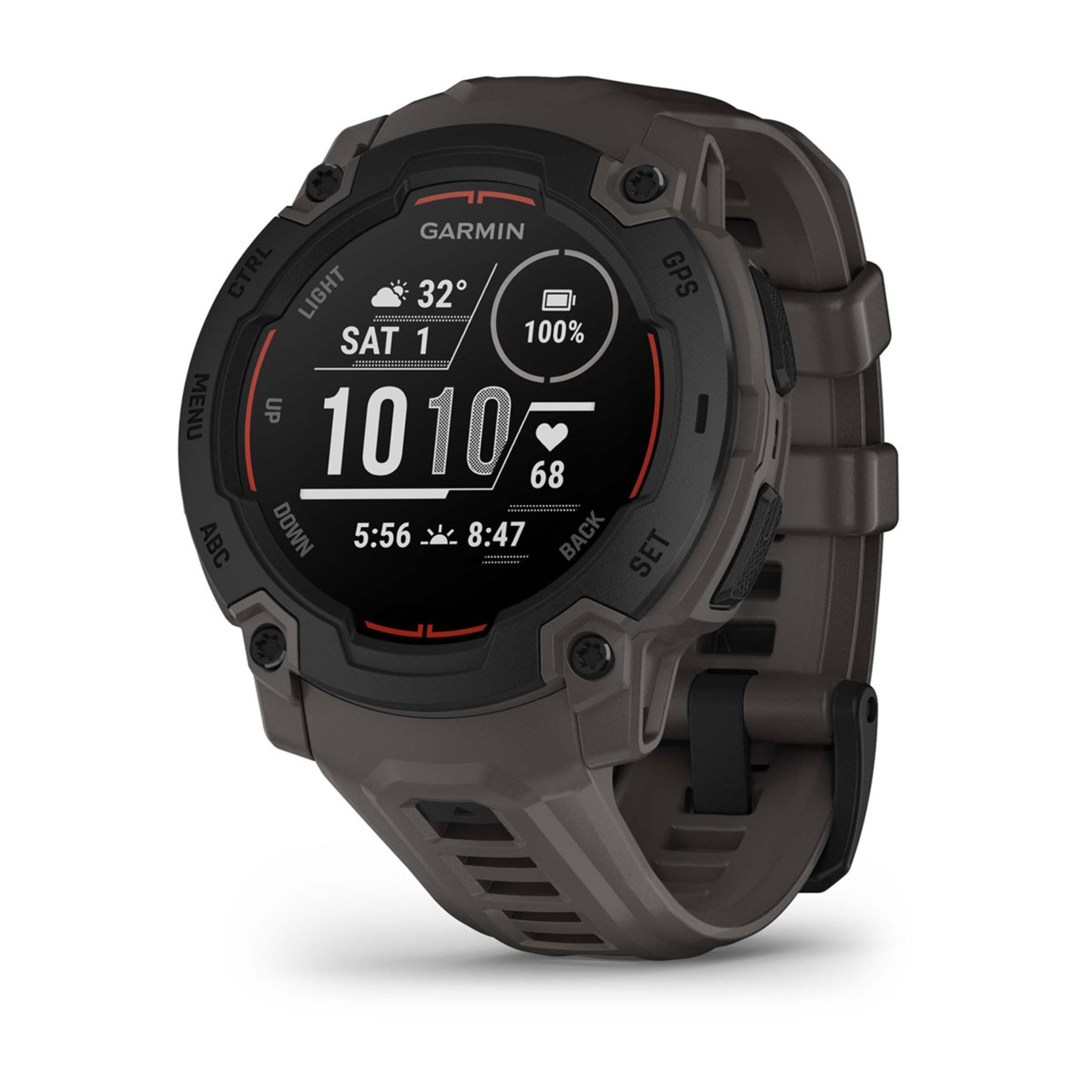 Instinct E – 45 Mm - Black With Charcoal Band