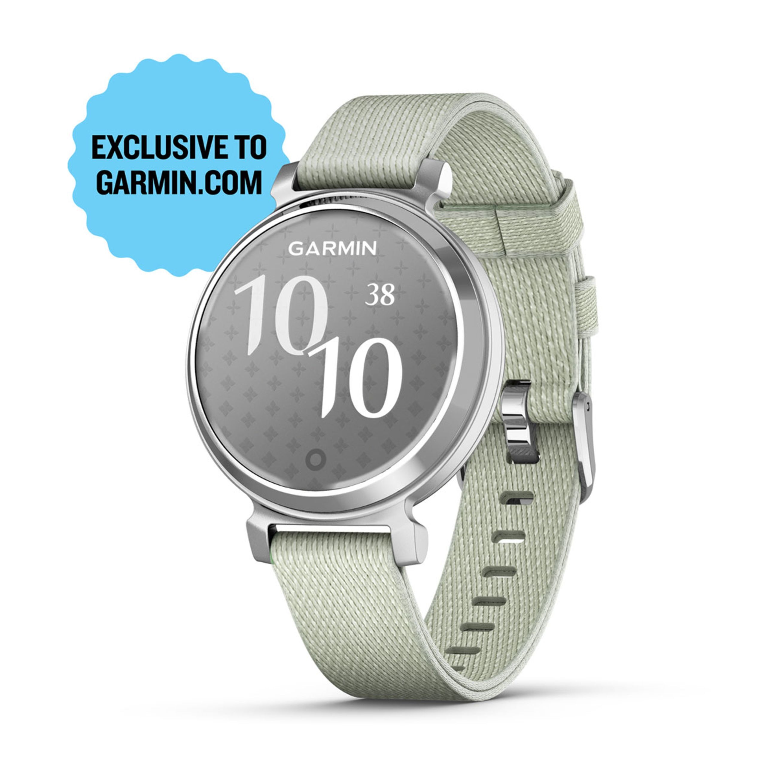 Lily 2 Active - Silver With Sage Gray Nylon Band