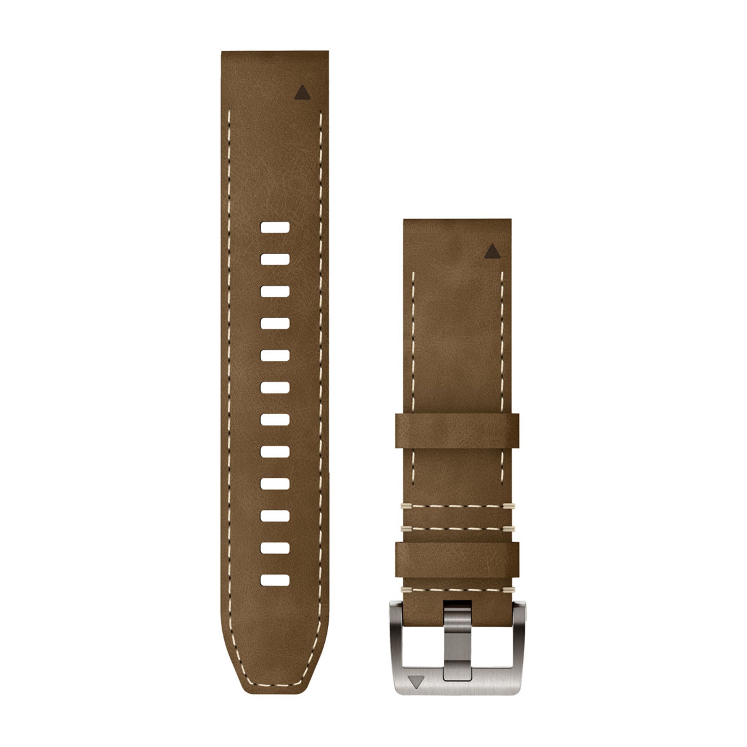 Quickfit 22 Watch Straps - Leather/Fkm Hybrid Strap, Tundra/Black