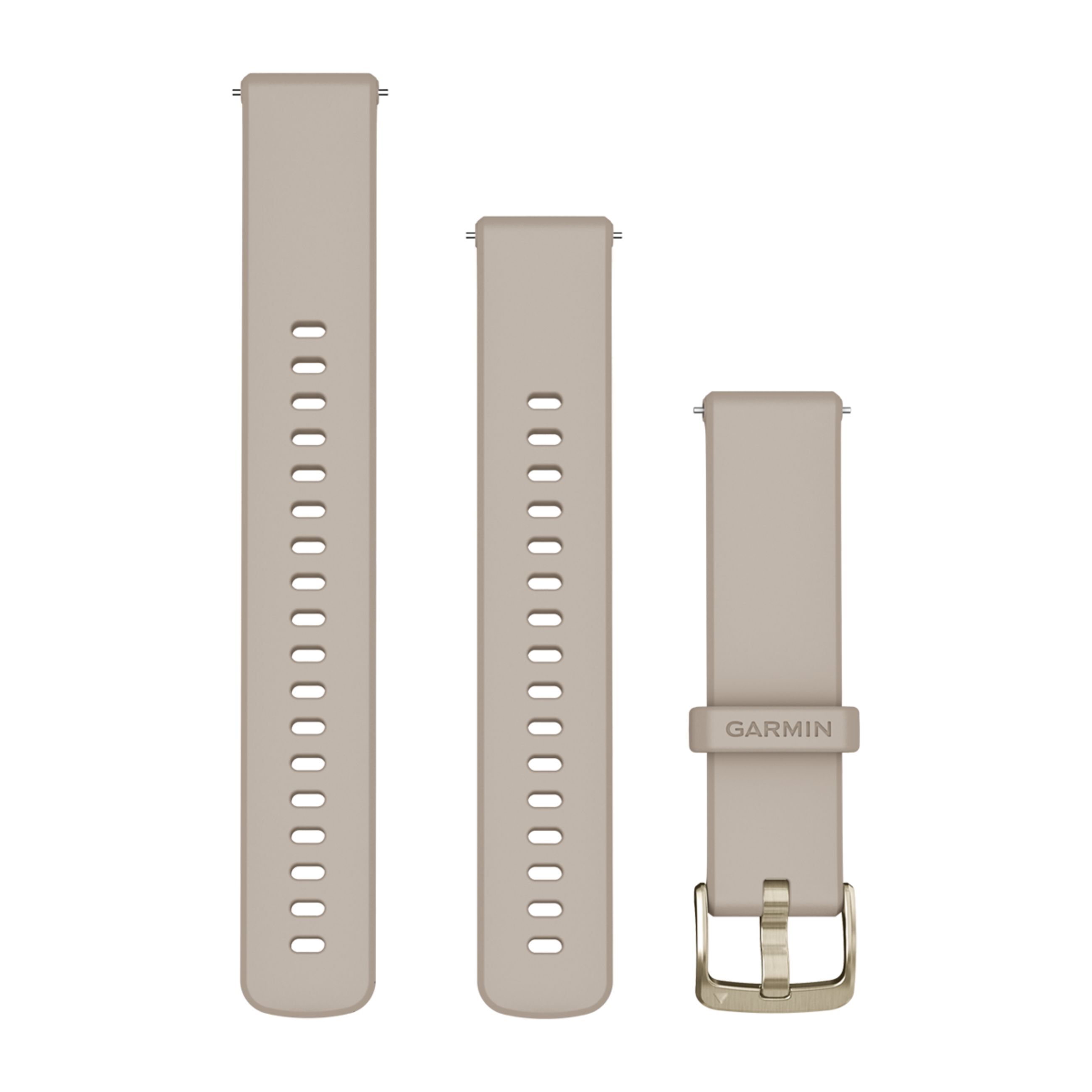 Quick Release Bands (18 Mm) - French Gray With Soft Gold Hardware