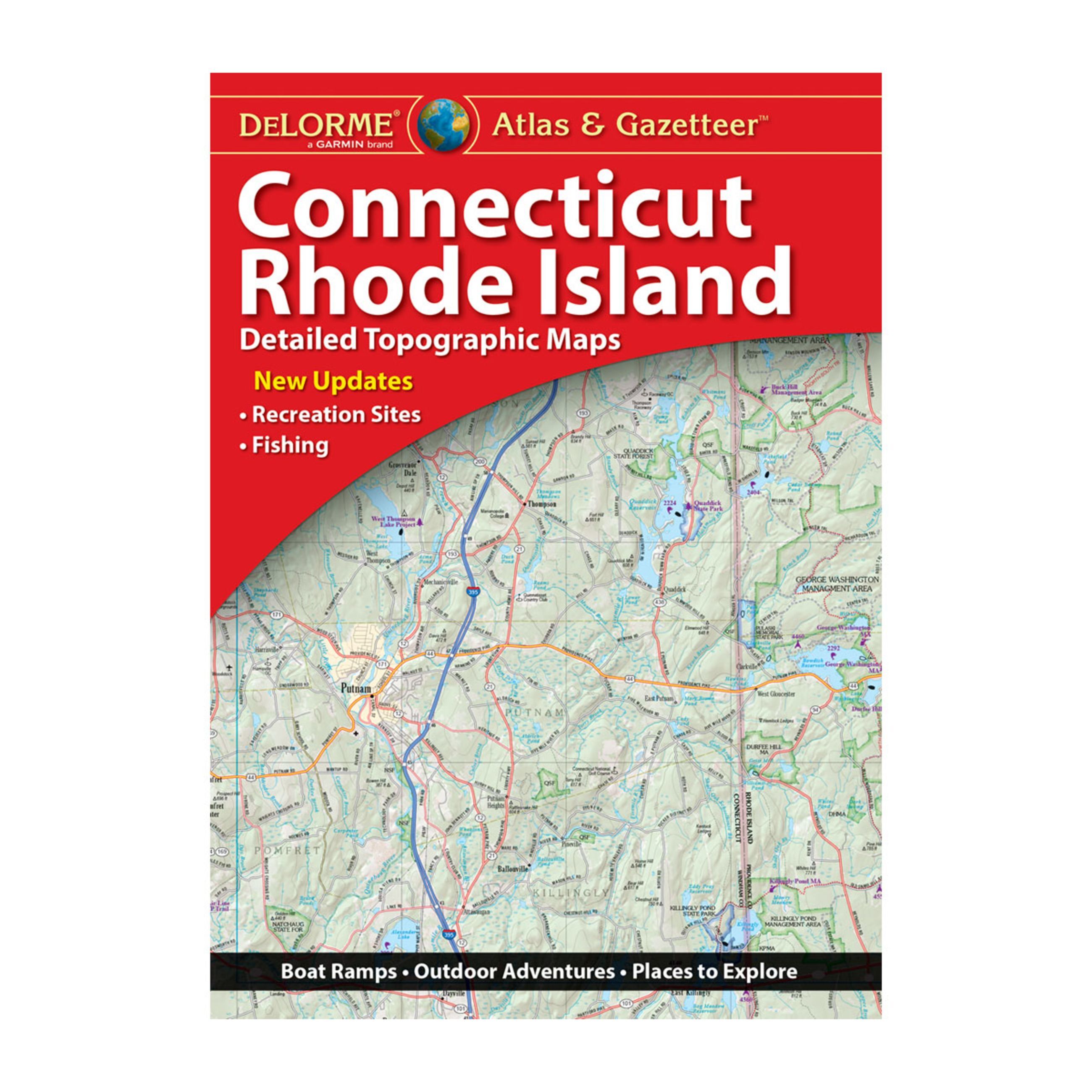 Delorme Atlas & Gazetteer Paper Maps - Connecticut And Rhode Island