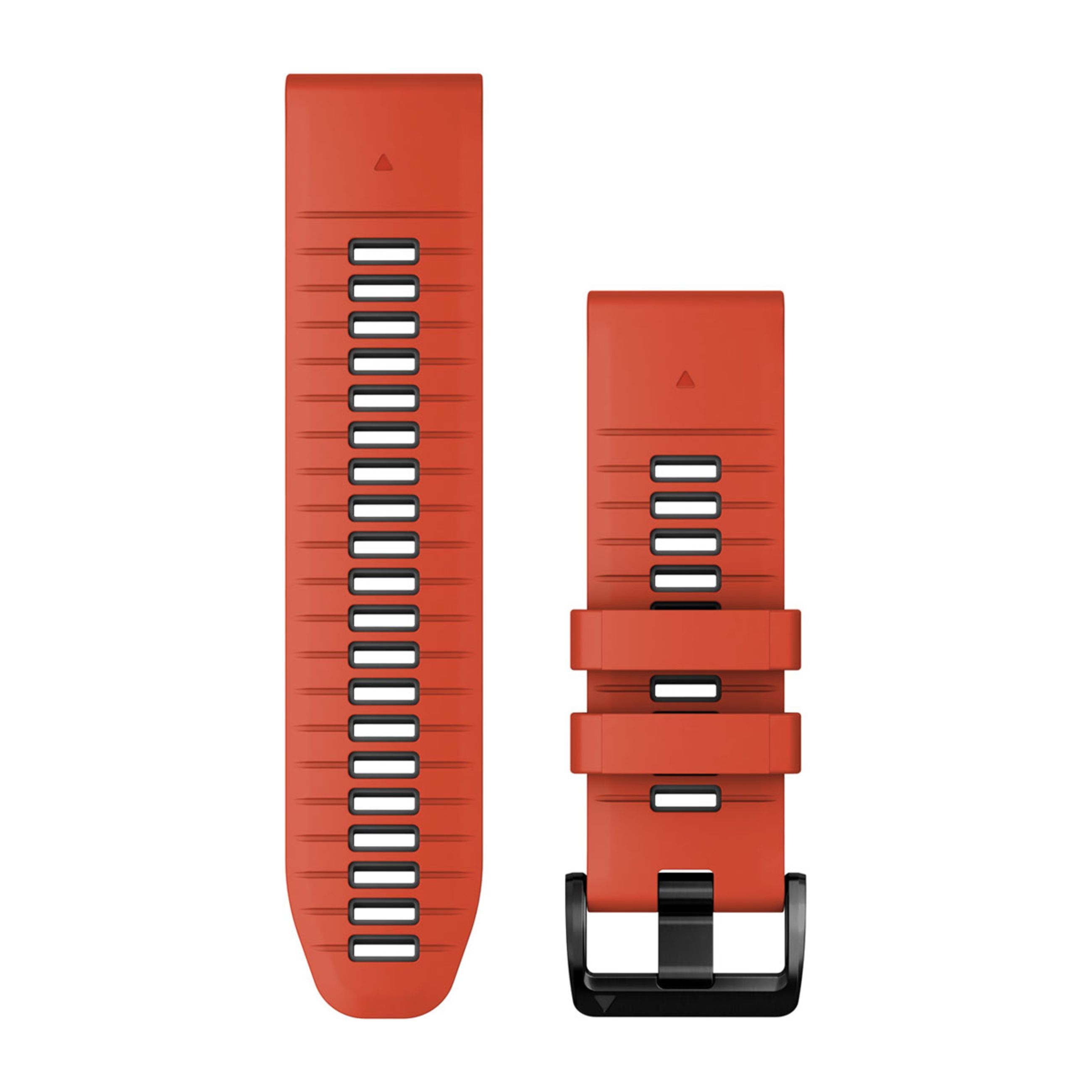 Quickfit 26 Watch Bands - Flame Red/Graphite Silicone
