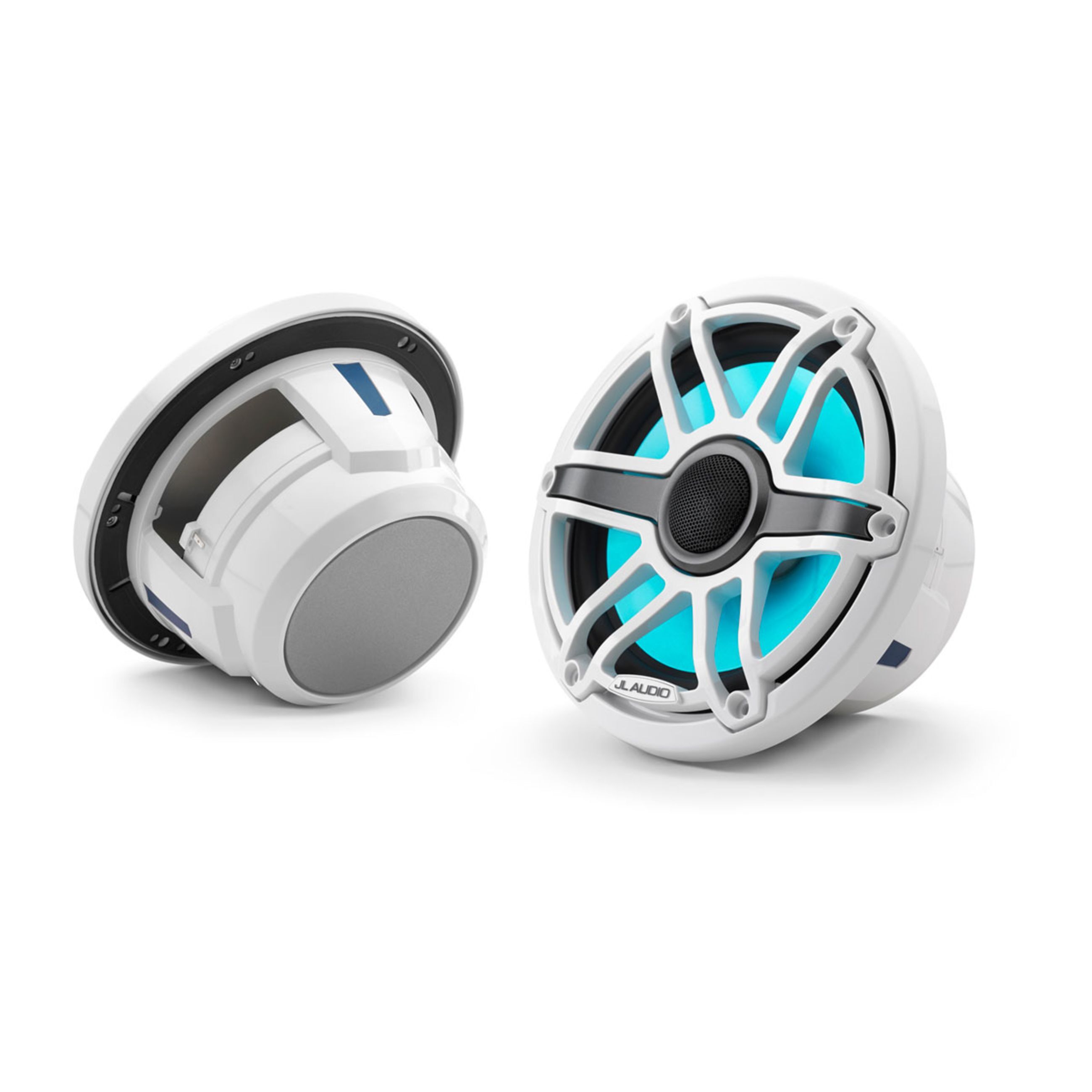Jl Audio M6 Marine Speakers - 7.7" With Led And White Sport Grille (M6-770X-S-Gwgw-I)