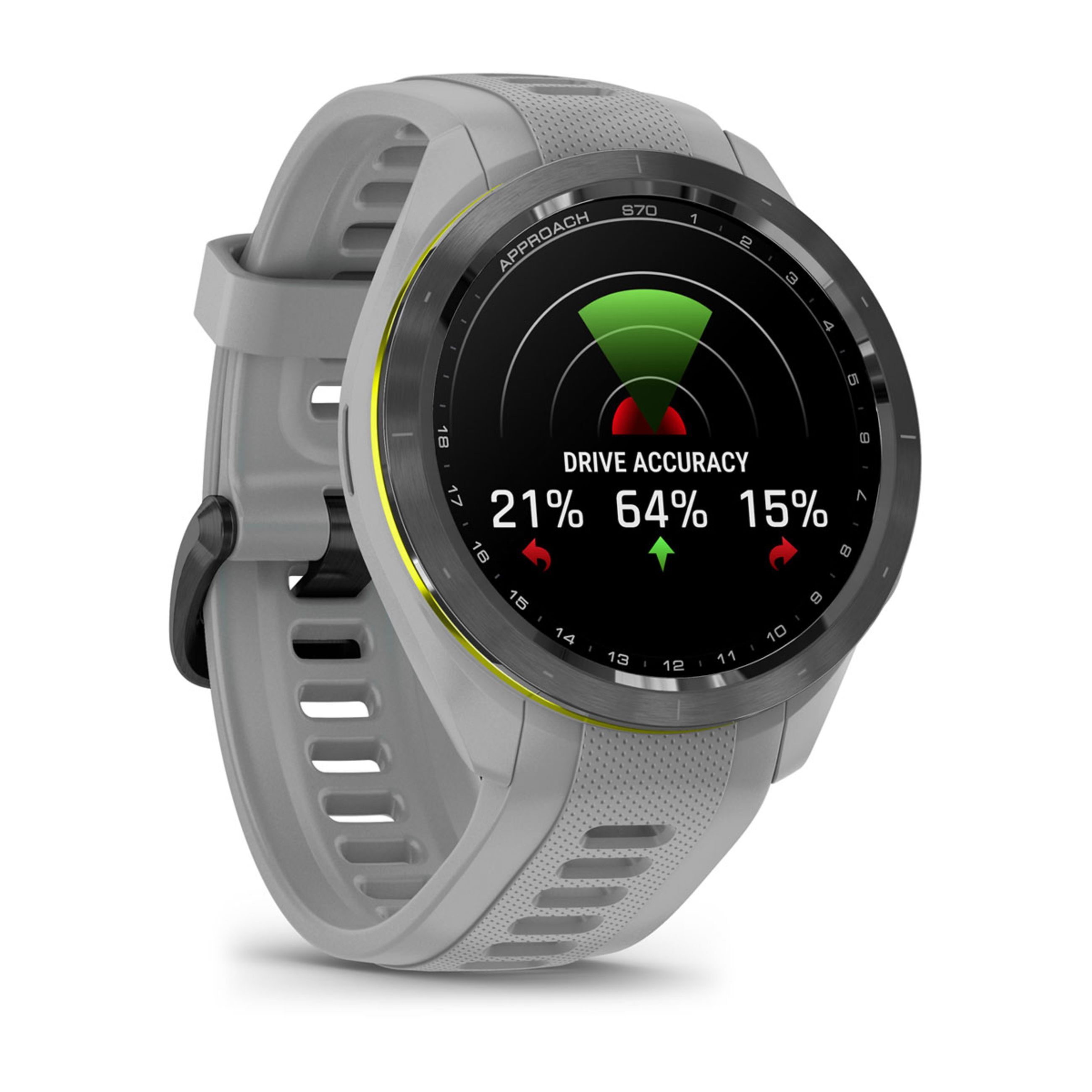 Approach S70 - 47 Mm - Black/Amp Yellow Ceramic Bezel With Powder Gray Silicone Band - Image 3