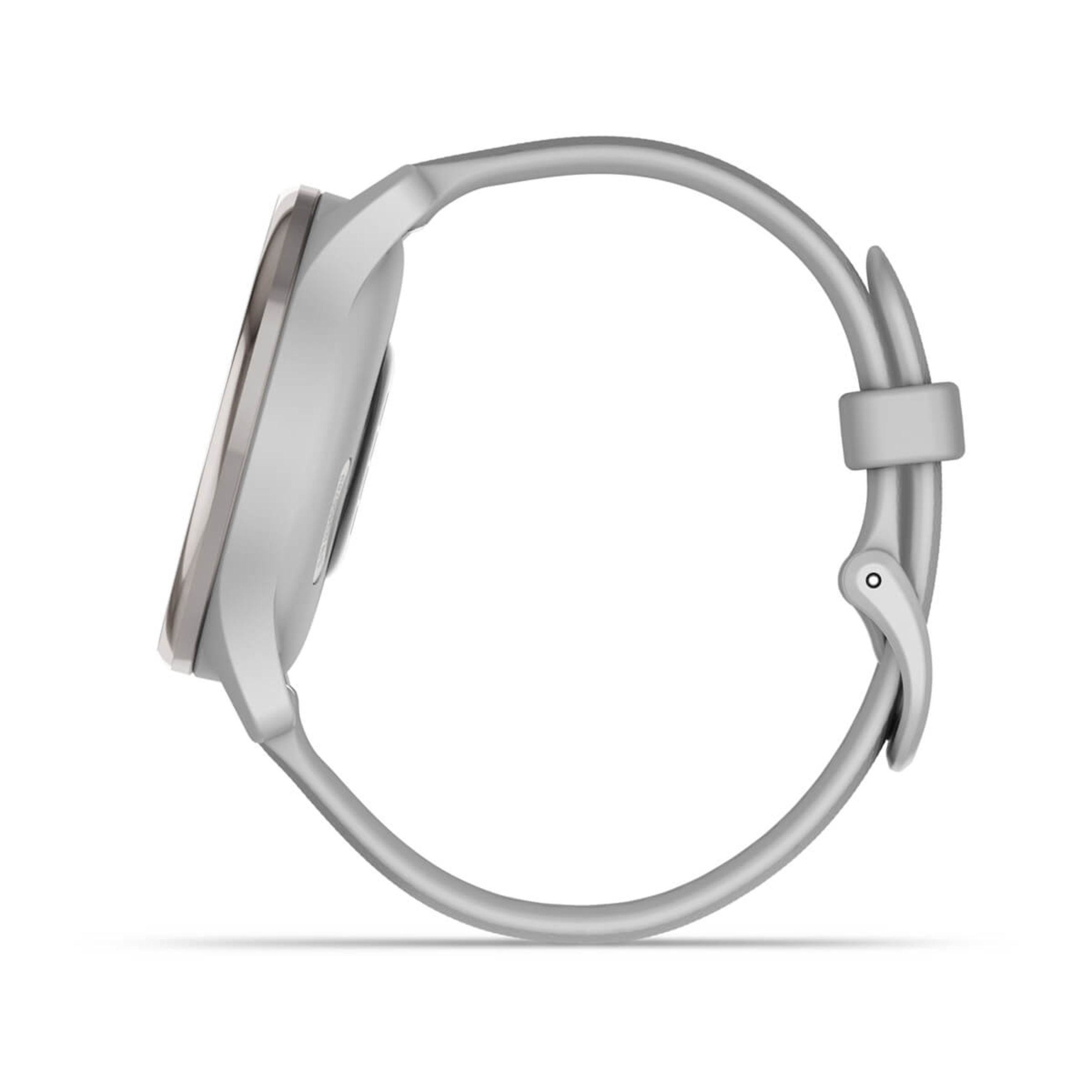 VíVomove Trend - Silver Stainless Steel Bezel With Mist Gray Case And Silicone Band - Image 8
